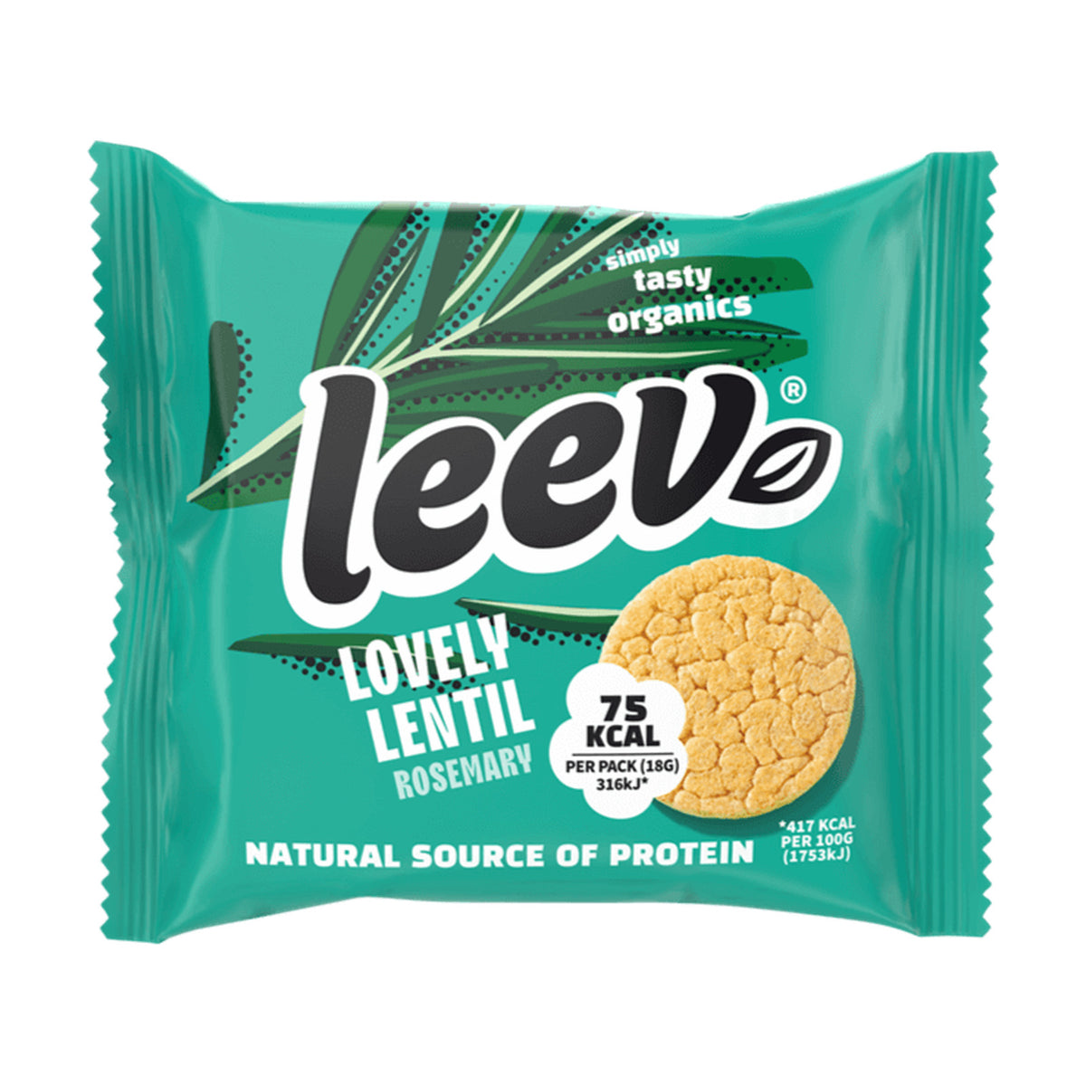 To go zakje Leev Linzenwafels Rozemarijn van 18 gram met twee wafels
