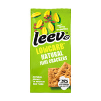 Zak Leev Mini Crackers Naturel van 85 gram, koolhydraatarme mini crackers