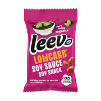 Zakje Leev Lowcarb Soy Sauce Soy Snack van 45 gram met geroosterde sojabonen
