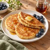 Uit het e-book: fluffy amandelmeel pancakes