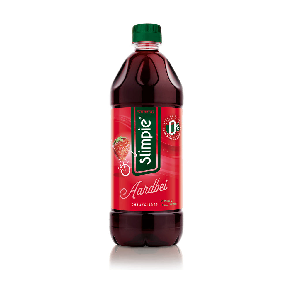 Slimpie Suikervrije siroop Aardbei – 650 ml