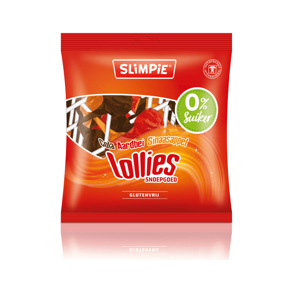 Slimpie Suikervrije lollies – 12 stuks (108 g)