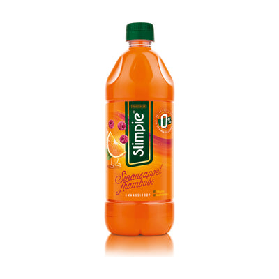 Slimpie Suikervrije siroop Sinaasappel Framboos – 650 ml