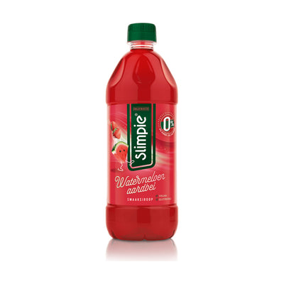Slimpie Suikervrije siroop Watermeloen Aardbei – 650 ml