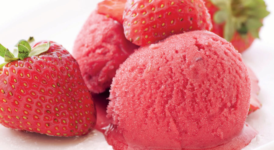 Aardbeienijsjes