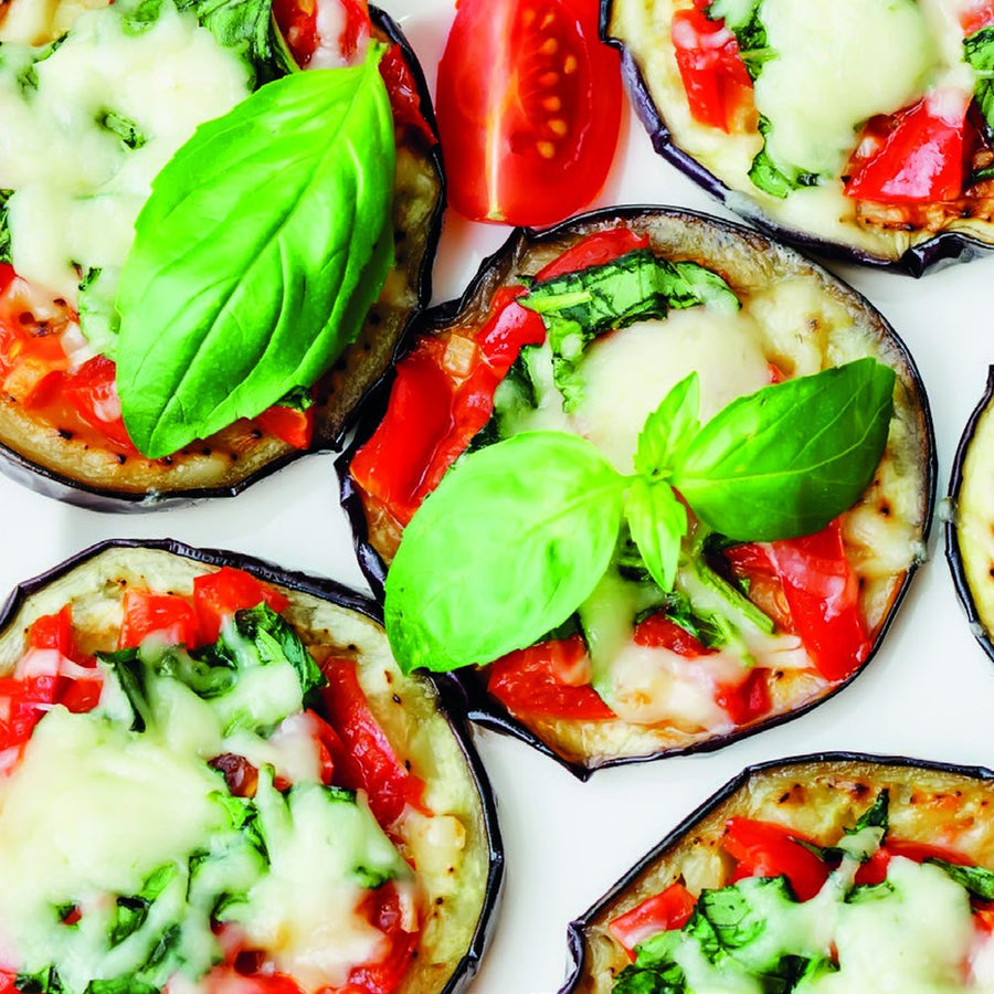 Aubergine pizza's