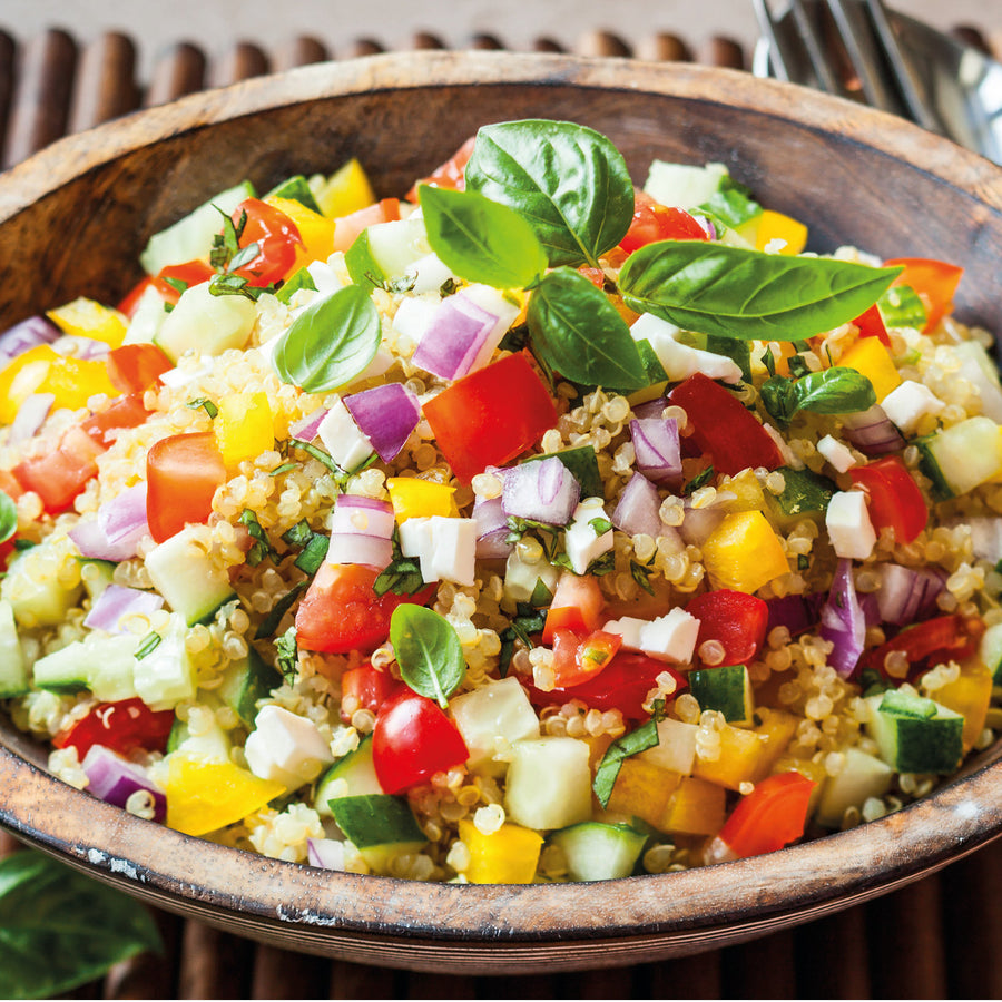 Quinoa salade met rauwkost