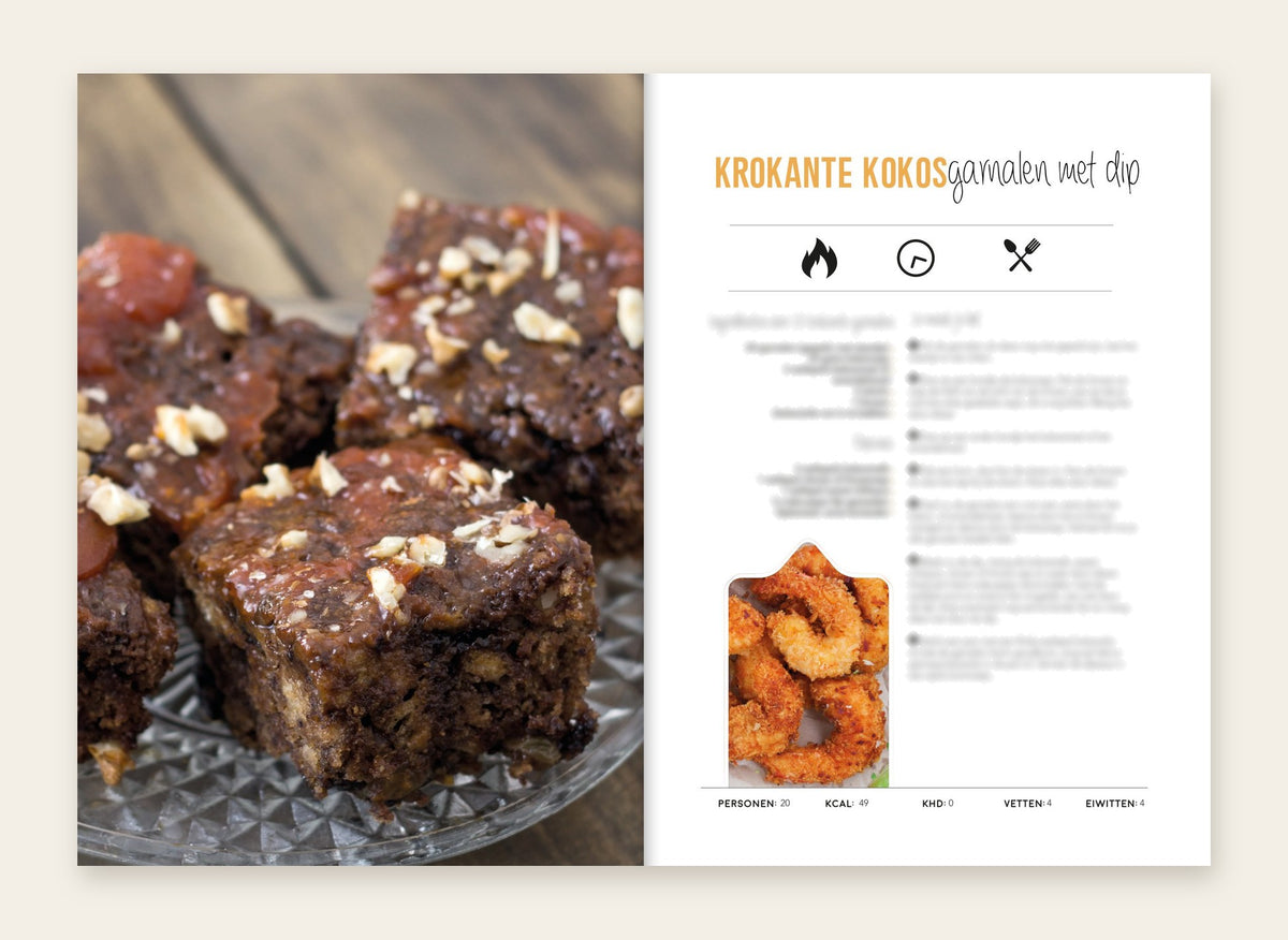 Inkijkpagina's Lisa Kookt Koolhydraatarm: krokante kokosgarnalen