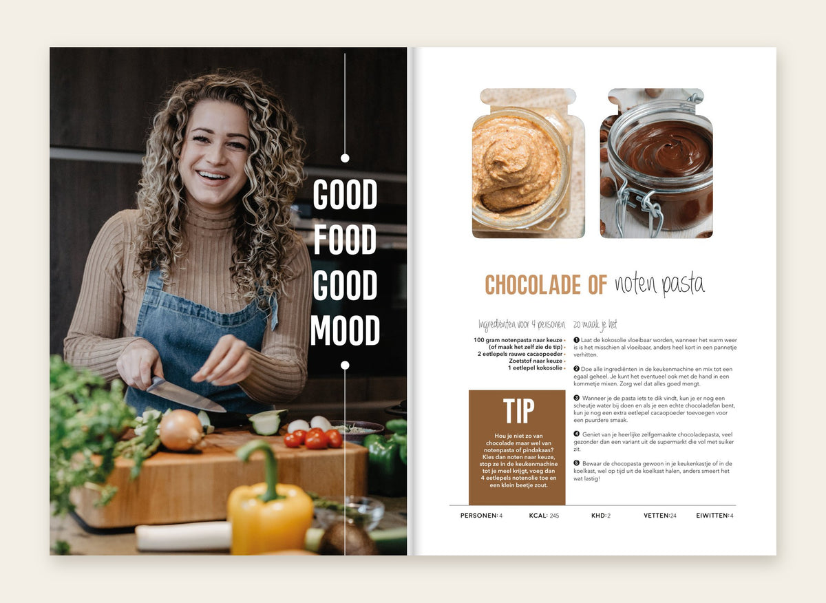 Opengeslagen kookboek: Lisa in de keuken en chocolade notenpasta
