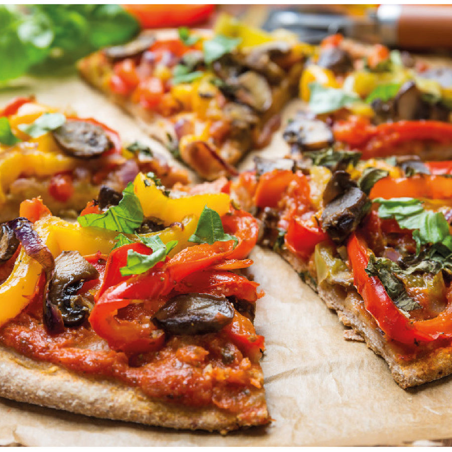 Vegetarische wrap pizza