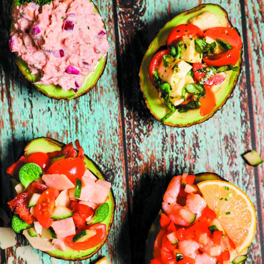 Gevulde avocado's