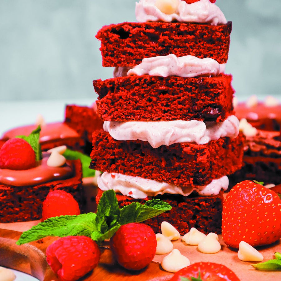Red velvet brownies