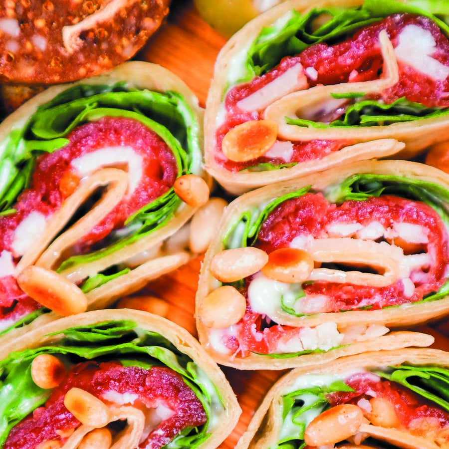 Wraps met carpaccio