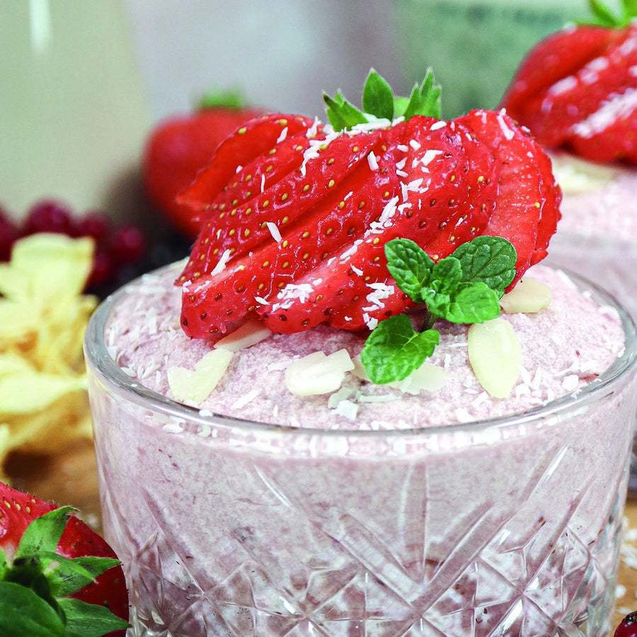 Aardbeienmousse