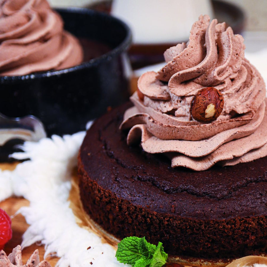 Hazelnoot chocoladetaartjes