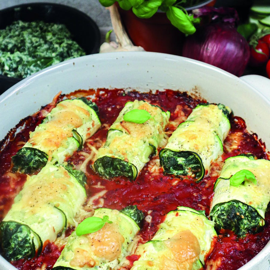 Ricotta courgette rolletjes