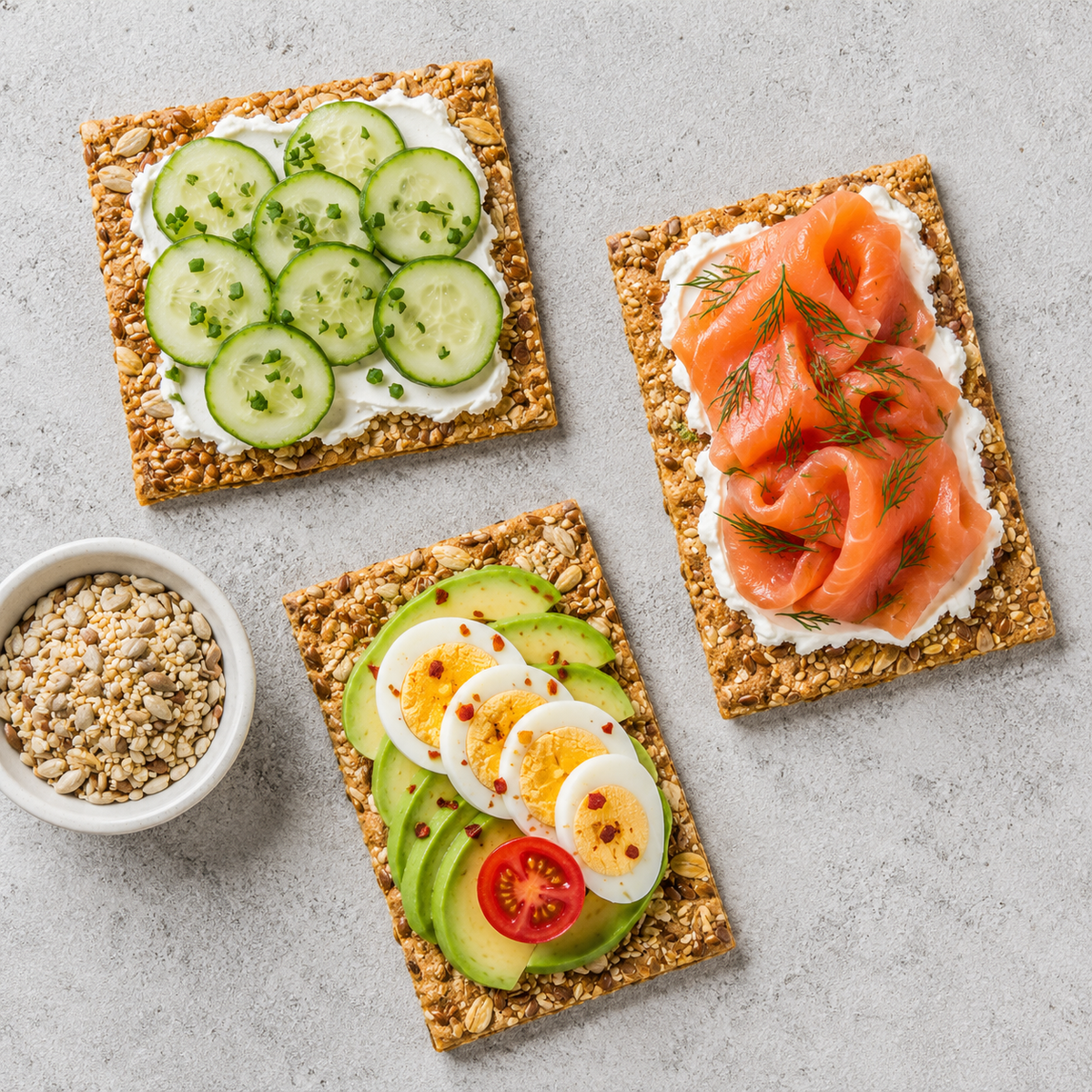 Leev crackers multiseed belegd