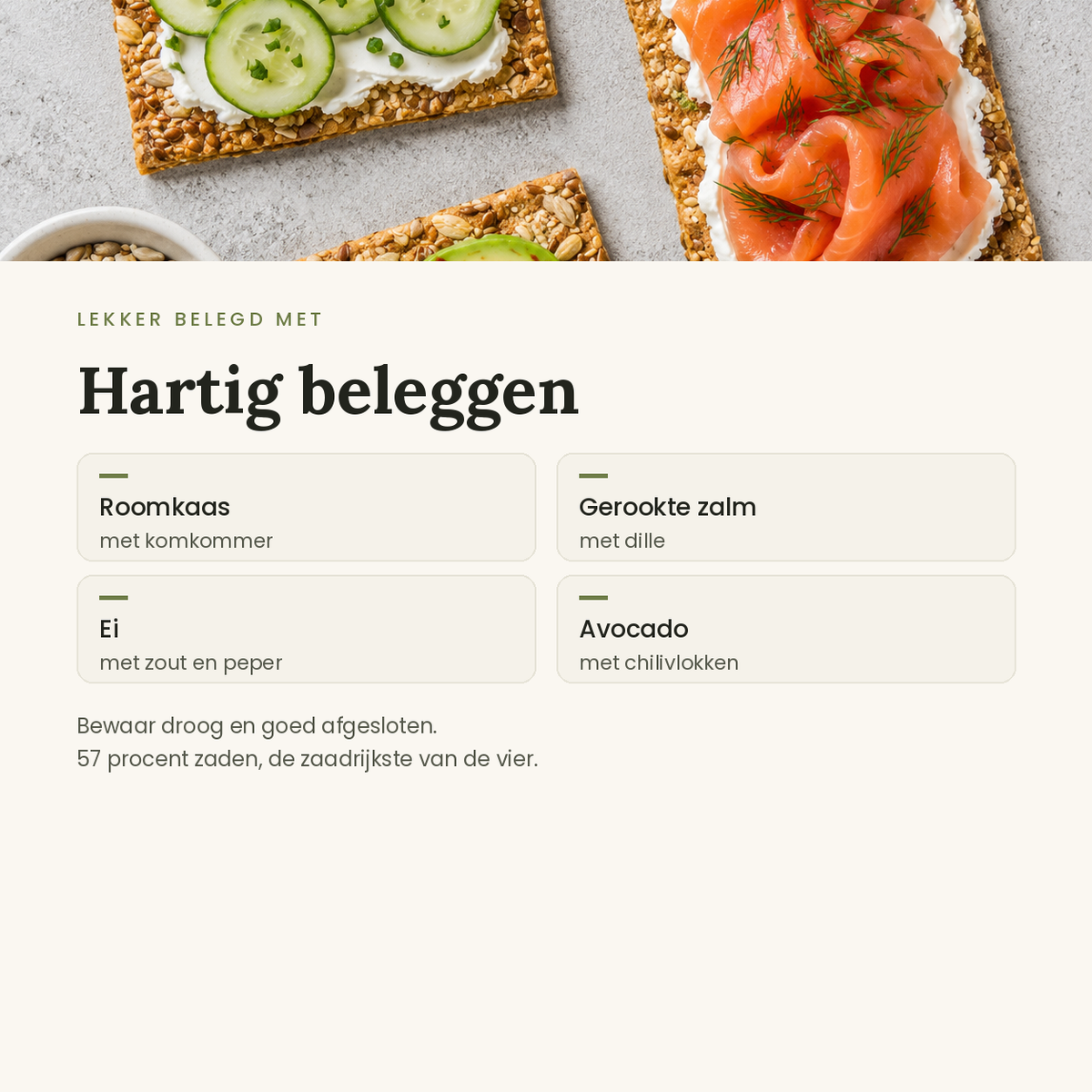 Leev crackers multiseed beleggen