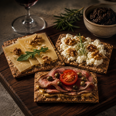 Leev crackers rozemarijn belegd