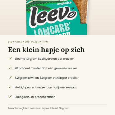 Leev crackers rozemarijn voordelen