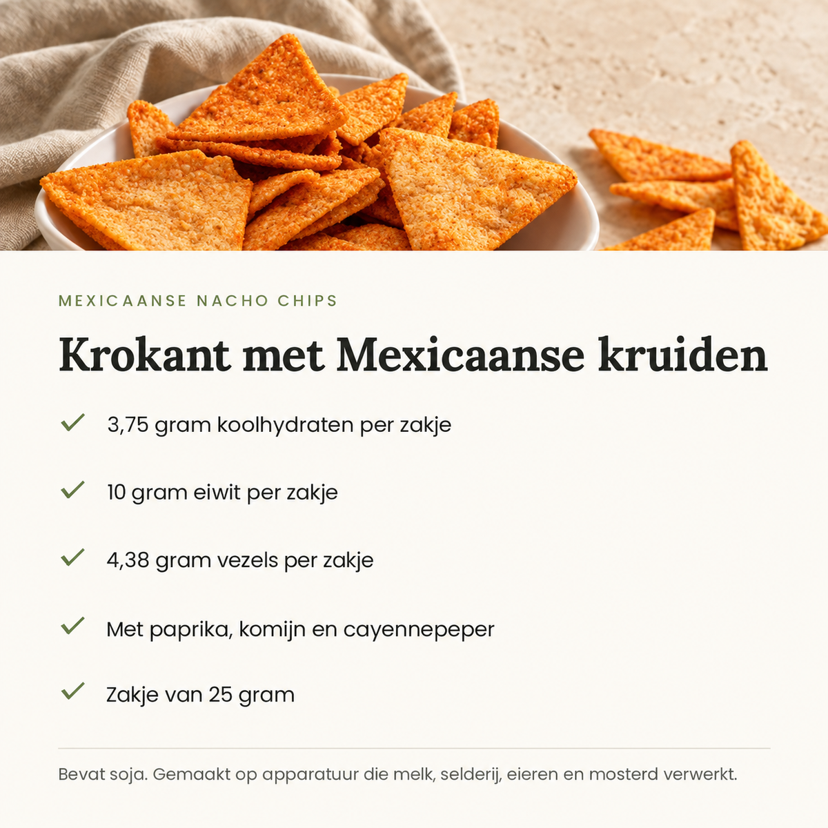 Mexicaanse Nacho Chips – voordelen en allergenen