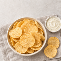 Cream Onion Chips in schaal
