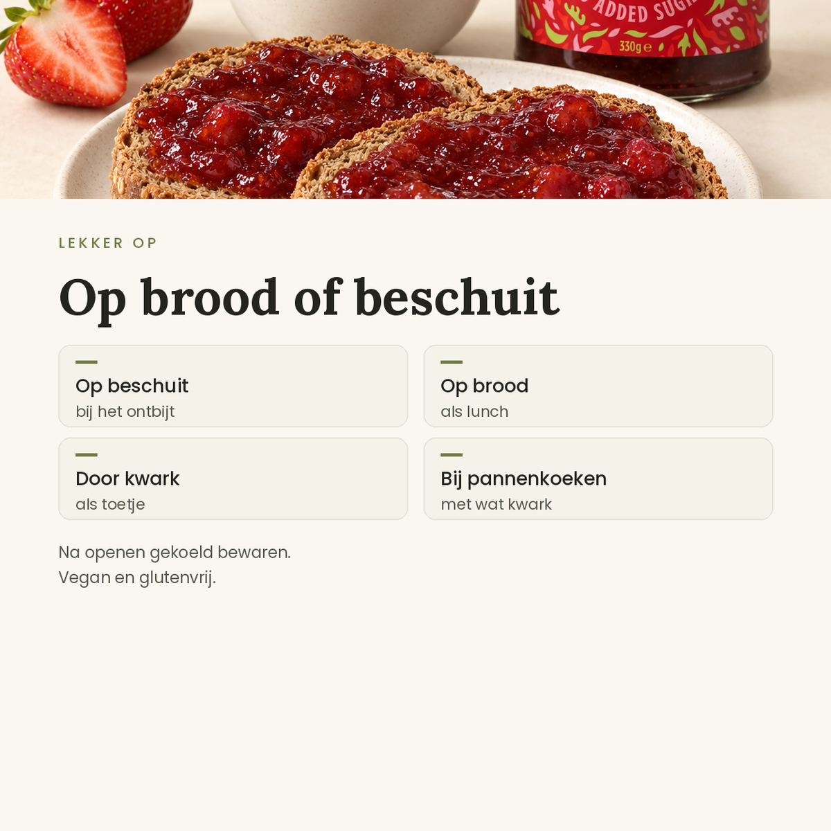 Aardbeienjam toepassingen