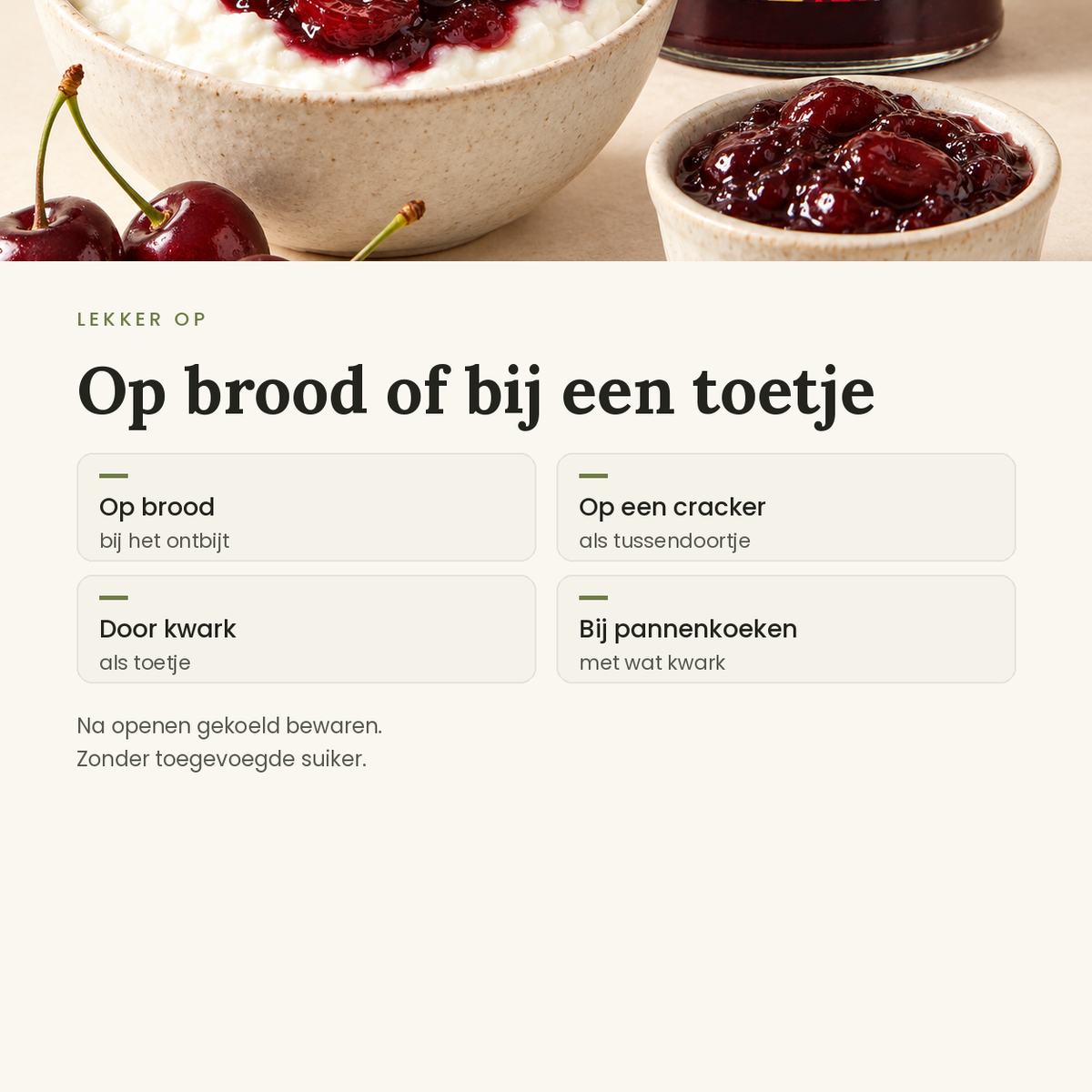 Kersenjam toepassingen