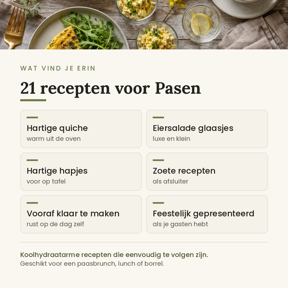 Wat vind je in het Paasbrunch magazine