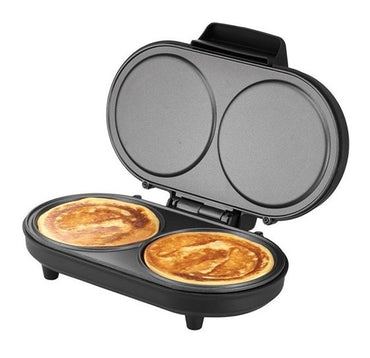 Unold pannenkoekenmaker die twee pannenkoeken tegelijk bakt