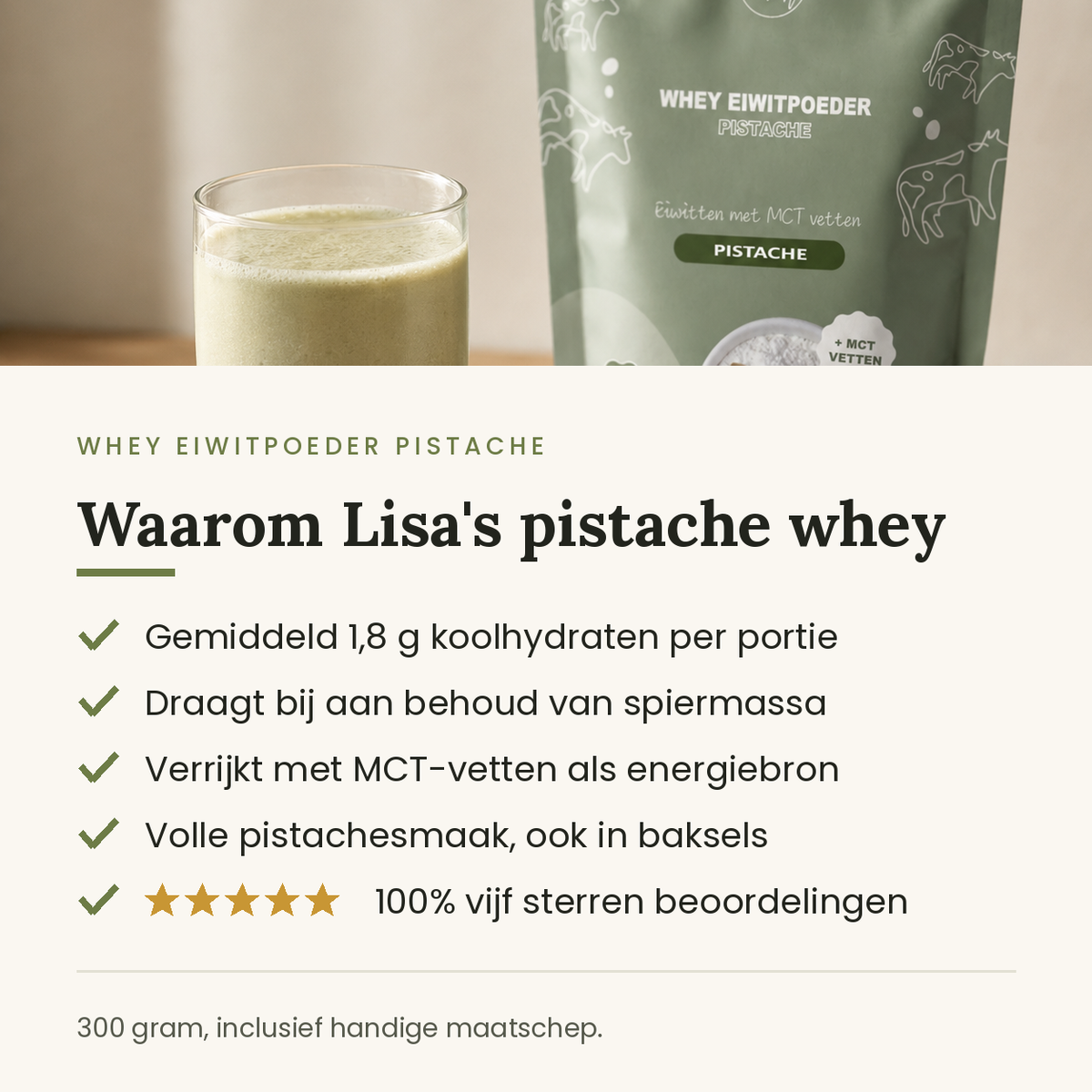 Waarom Lisa's pistache whey: voordelen op een rij