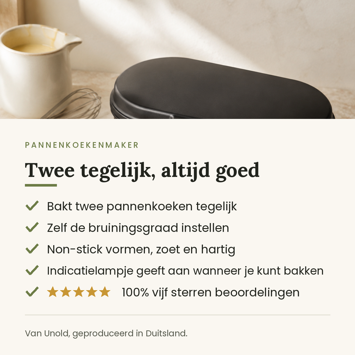 Voordelen van de pannenkoekenmaker