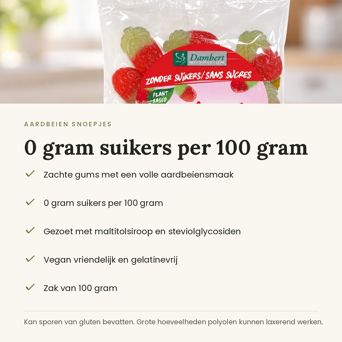 Aardbeien snoepjes kenmerken