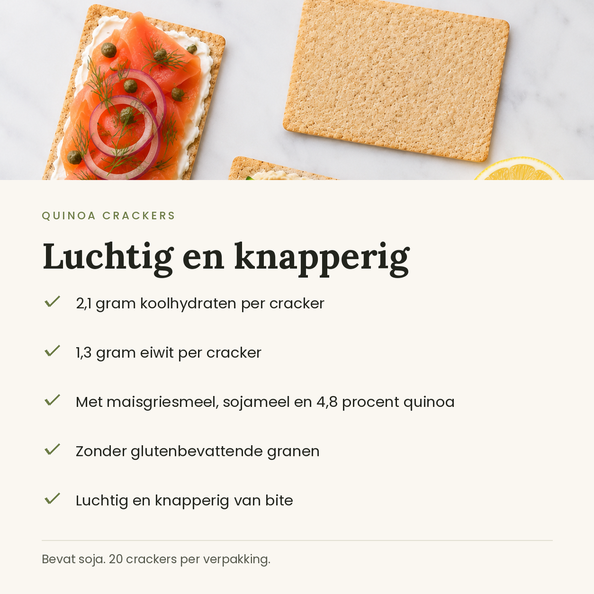 Quinoa crackers voordelen