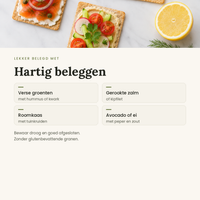 Quinoa crackers beleggen