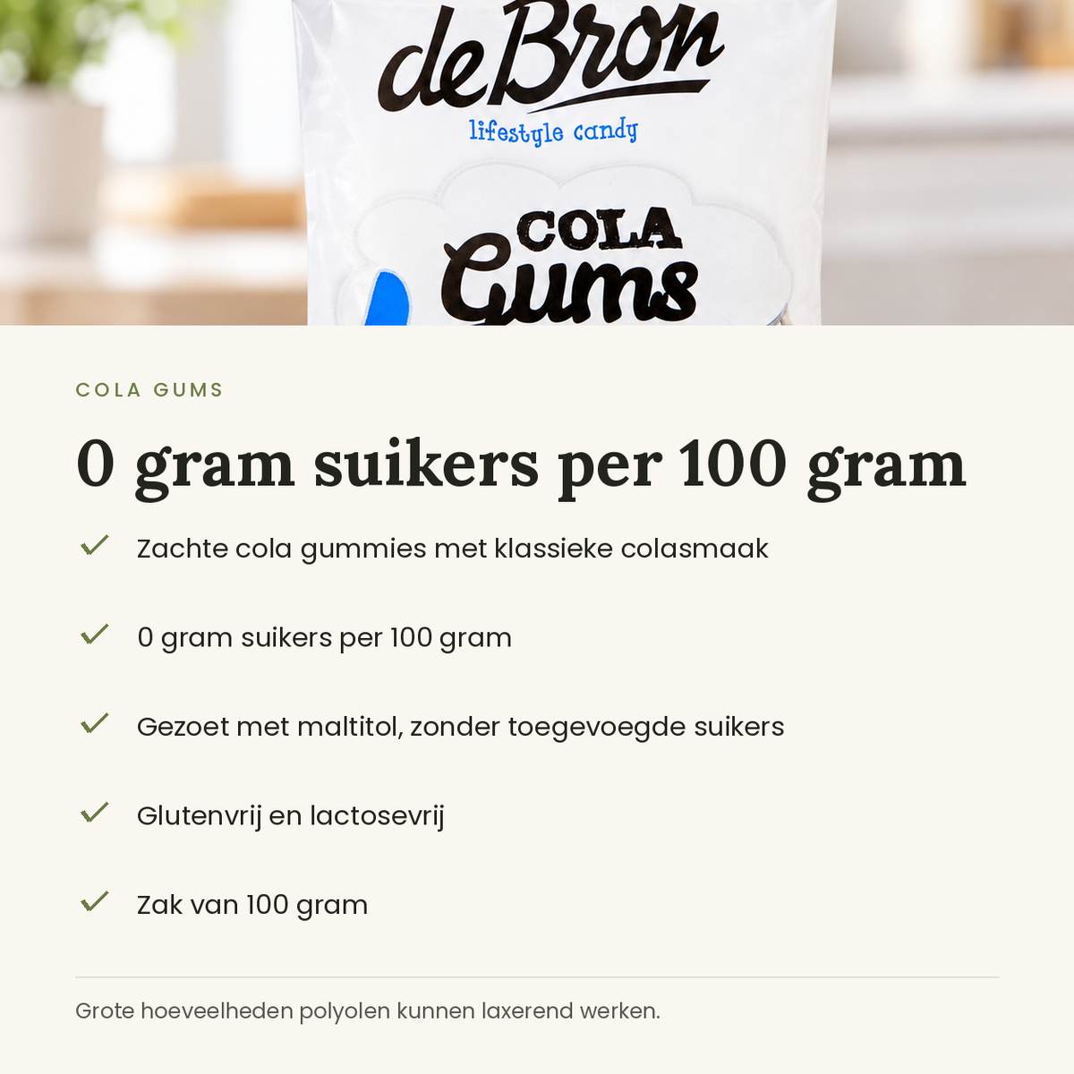 Cola gums kenmerken