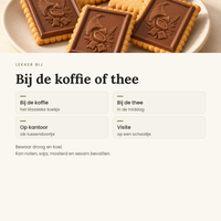 Petit beurre met chocolade toepassingen
