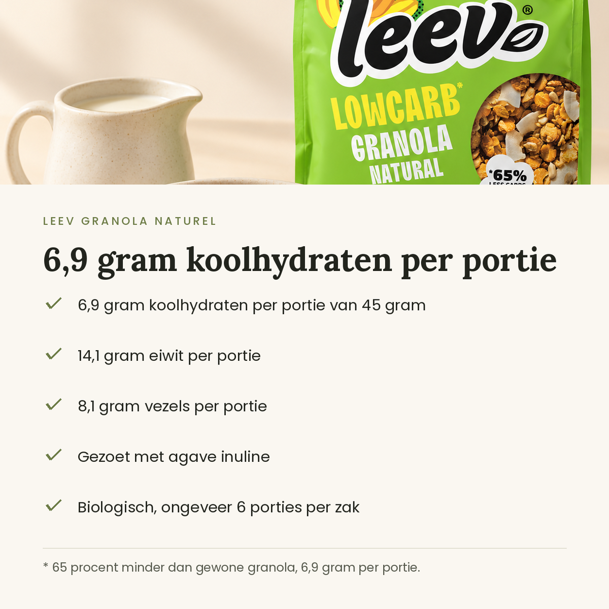 Leev granola kenmerken