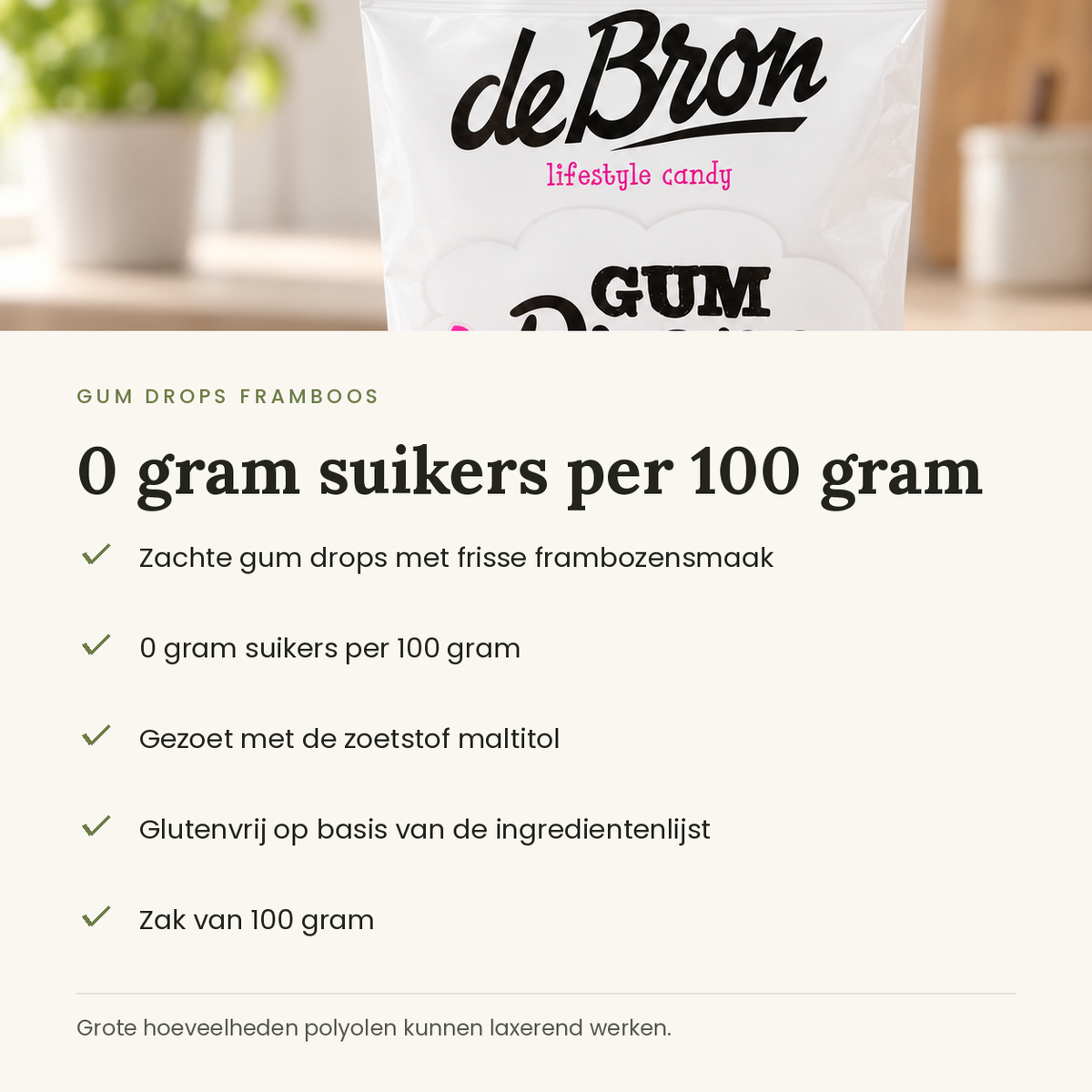 Gum drops framboos kenmerken