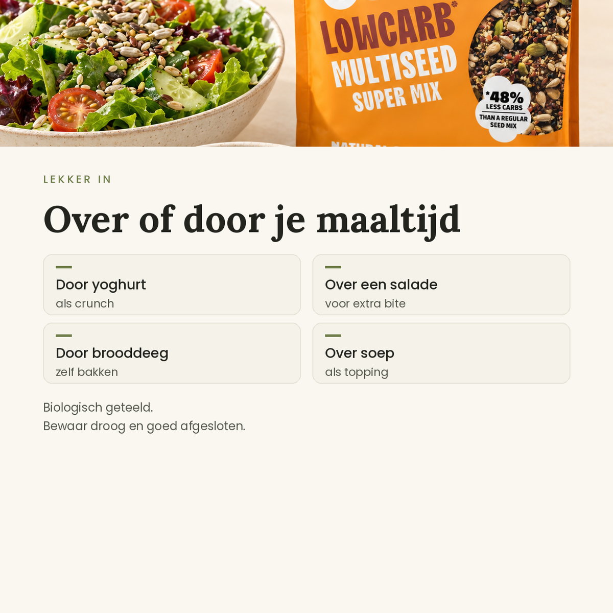 Leev zadenmix toepassingen