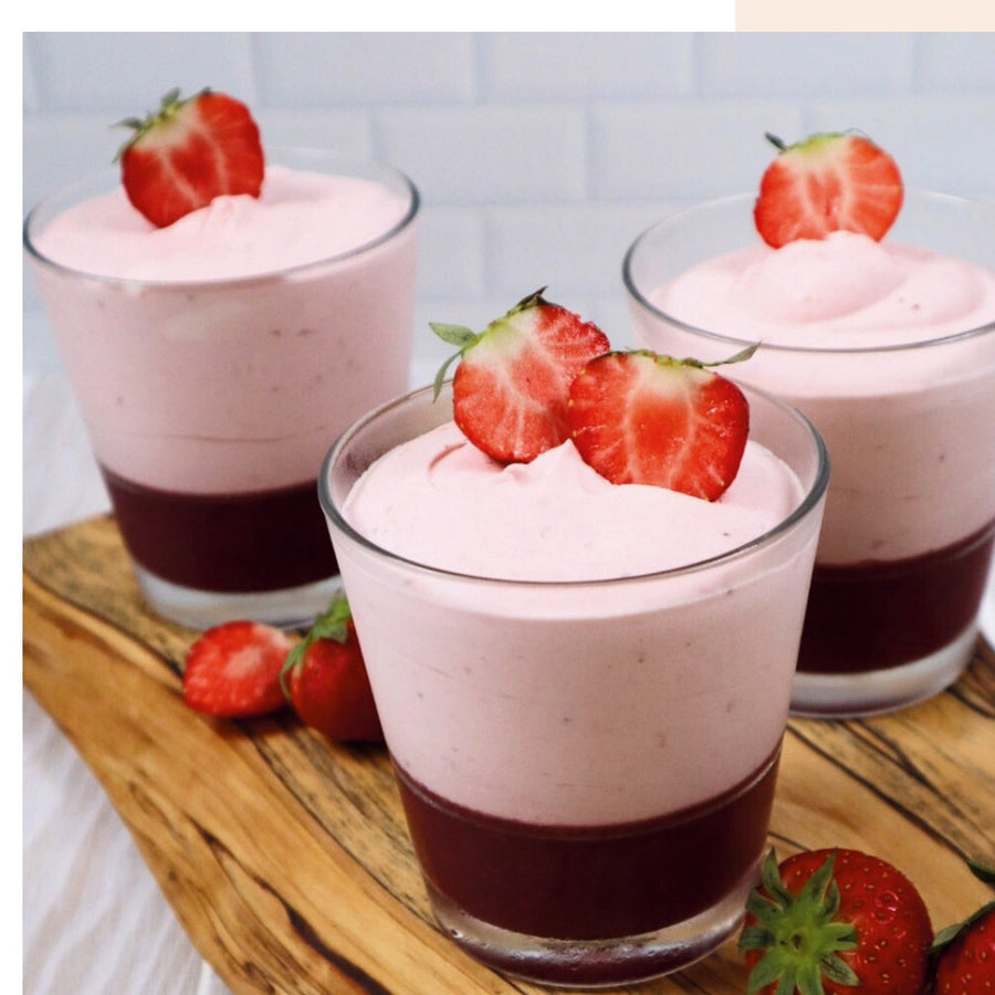 Aardbeienmousse