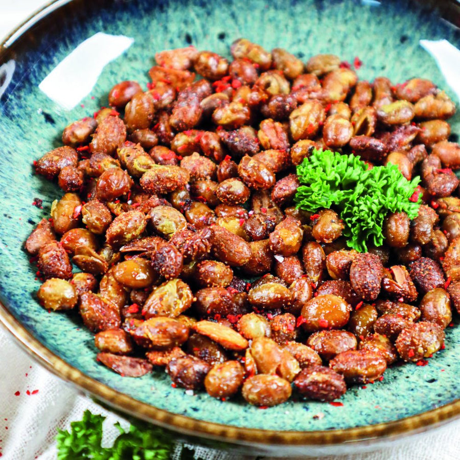 Geroosterde edamame boontjes