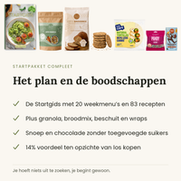 Startpakket Compleet: het plan en de boodschappen
