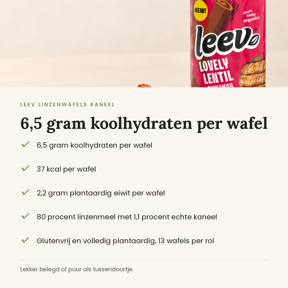 Leev linzenwafels kaneel kenmerken