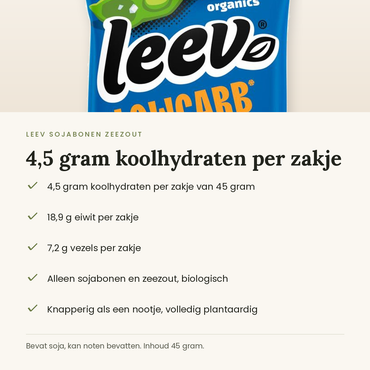Leev sojabonen zeezout kenmerken