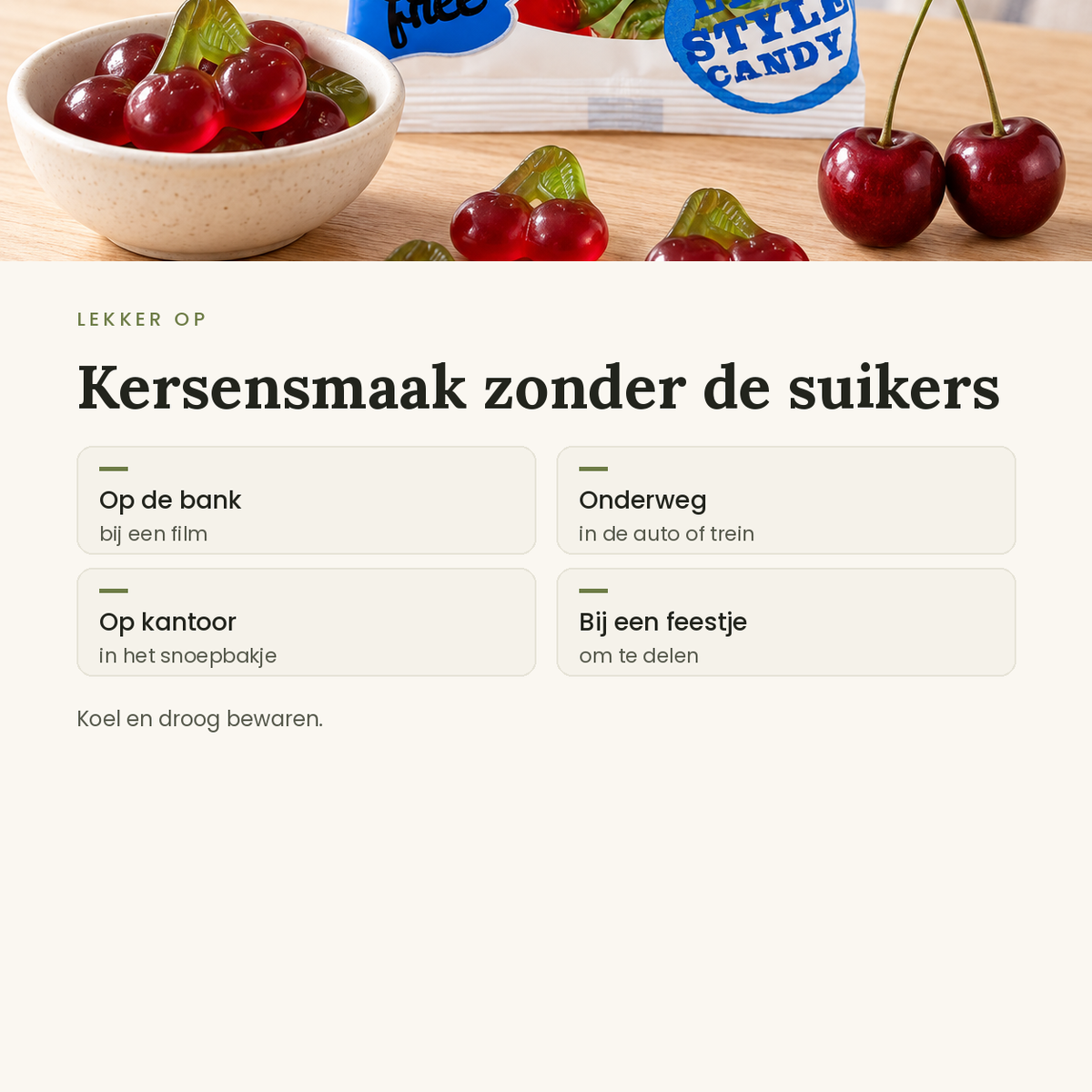 Kersen gummies cherry gums toepassingen