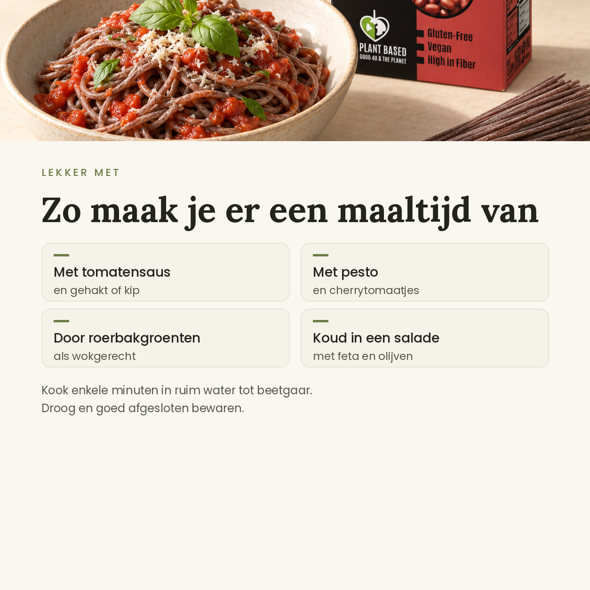 Azuki pasta toepassingen
