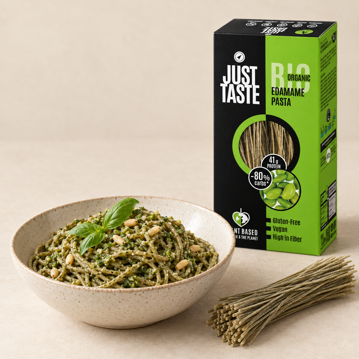 Edamame pasta