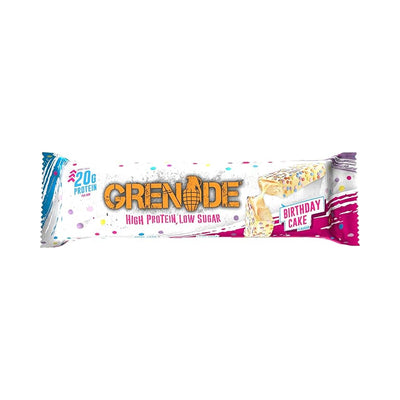 Grenade eiwitreep Birthday Cake