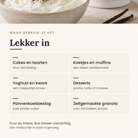 Toepassingen Bourbon vanillepoeder